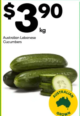 Woolworths Australian Lebanese Cucumbers offer