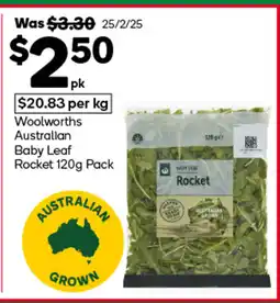 Woolworths Woolworths australian baby leaf rocket offer