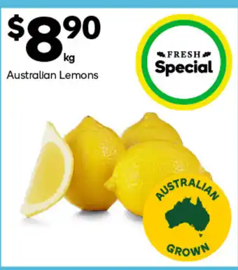 Woolworths Australian Lemons offer