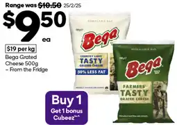 Woolworths Bega Grated Cheese - From the Fridge offer