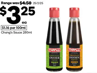 Woolworths Chang's Sauce offer