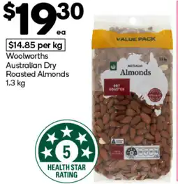 Woolworths Woolworths Australian Dry Roasted Almonds offer