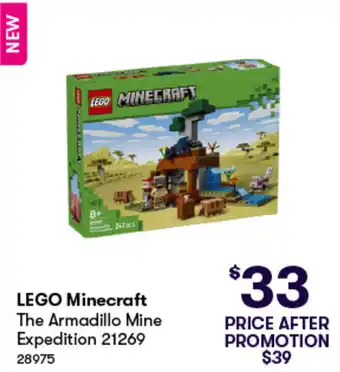 Woolworths LEGO Minecraft The Armadillo Mine Expedition offer