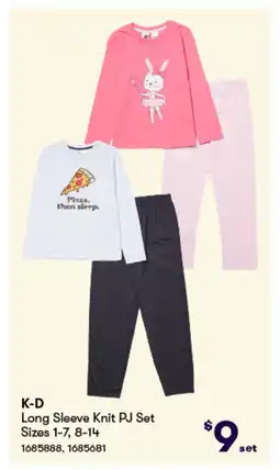 Woolworths Long Sleeve Knit PJ Set offer