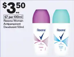 Woolworths Rexona Women Antiperspirant offer