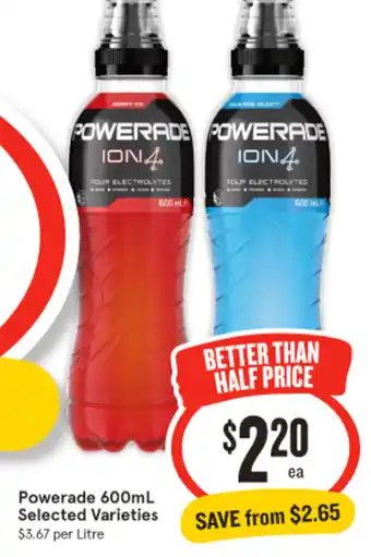 IGA Powerade offer