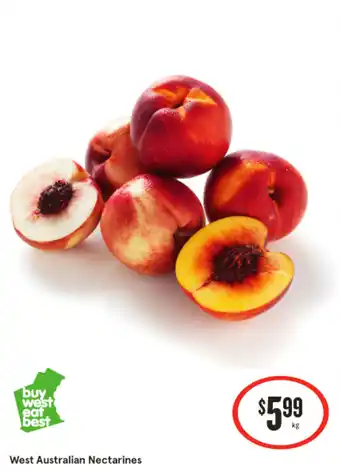 IGA West Australian Nectarines offer