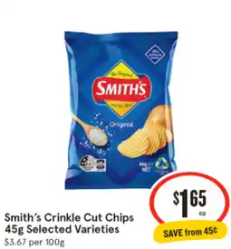 IGA Smith's Crinkle Cut Chips offer