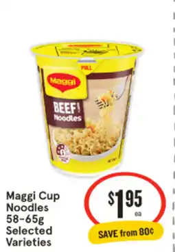 IGA Maggi cup noodles offer