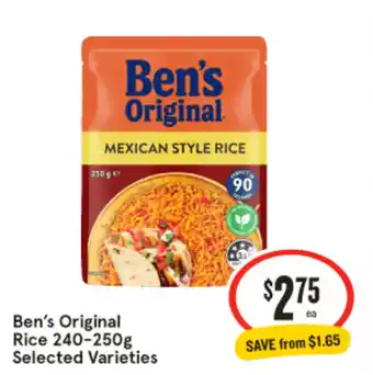 IGA Ben's Original Rice offer