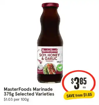 IGA MasterFoods Marinade offer