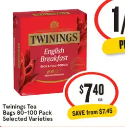 IGA Twinings tea bags offer