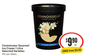 IGA Connoisseur gourmet ice cream offer