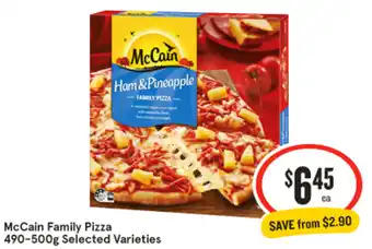 IGA McCain Family Pizza offer