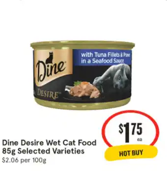 IGA Dine Desire Wet Cat Food offer