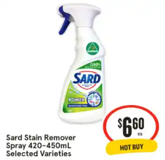 IGA Sard stain remover spray offer