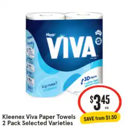 IGA Kleenex viva paper towels offer