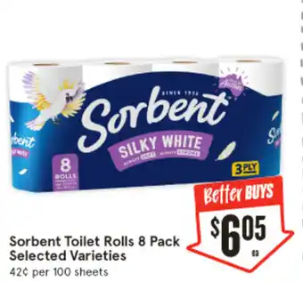 IGA Sorbent Toilet Rolls offer