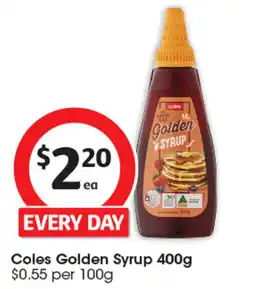 Coles Golden syrup offer