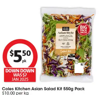 Coles Asian salad kit offer