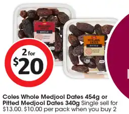 Coles Medjool dates offer