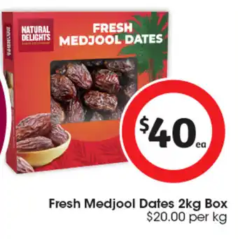 Coles Fresh medjool dates offer