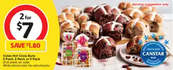 Coles Hot cross buns offer