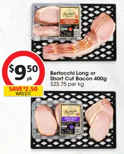 Coles Bertocchi Long or Short Cut Bacon offer