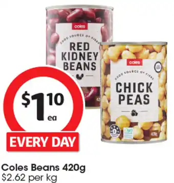 Coles Beans offer