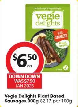 Coles Plant based sausages offer