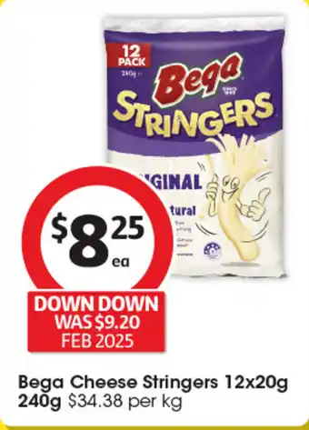 Coles Bega cheese stringers offer