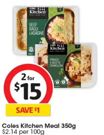 Coles Kitchen Meal offer