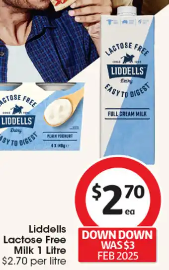 Coles Lactose free milk offer