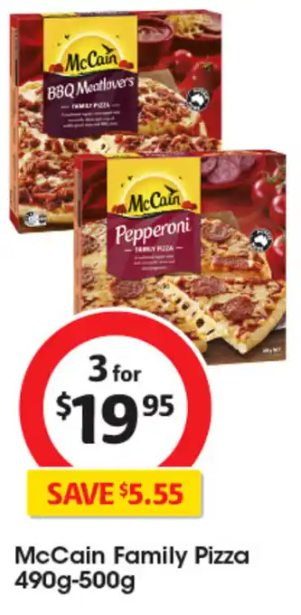 Coles Family pizza offer