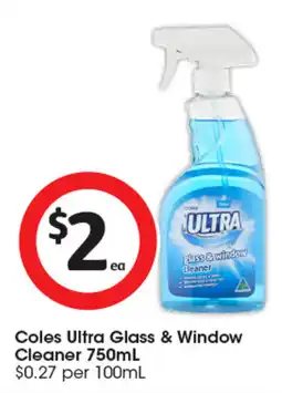 Coles Coles Ultra Glass & Window Cleaner offer