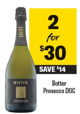 Coles Botter Prosecco DOC offer