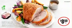 IGA Linley valley boned & rolled pork leg roast offer