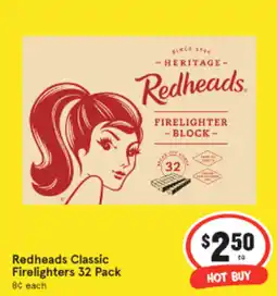 IGA Redheads classic firelighters offer