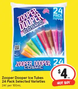 IGA Zooper dooper ice tubes offer