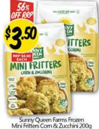 NQR Farms frozen mini fritters com & zucchini offer