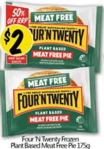 NQR Frozen plant based meat free pie offer