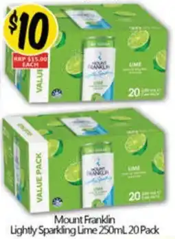 NQR Lightly sparkling lime offer