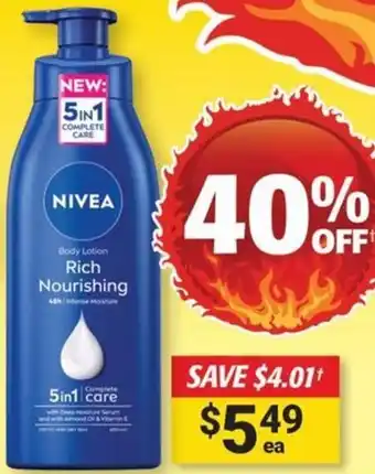 Cincotta Chemist Rich nourishing body lotion offer