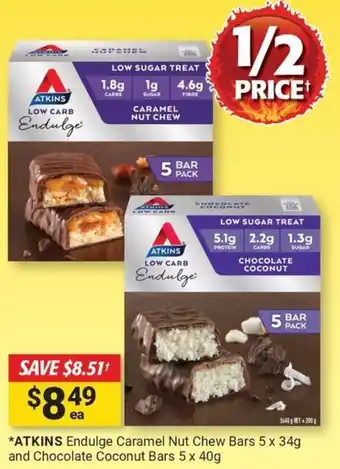 Cincotta Chemist Endulge caramel nut chew bars offer