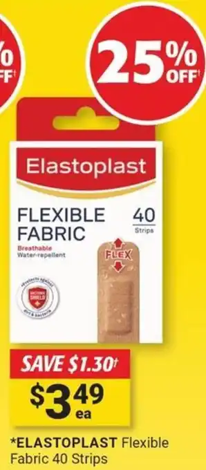 Cincotta Chemist Elastoplast flexible fabric 40 strips offer