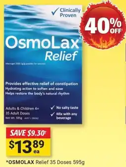 Cincotta Chemist OSMOLAX Relief 35 Doses offer