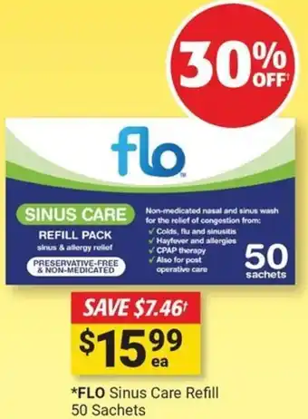 Cincotta Chemist Flo sinus care refill offer