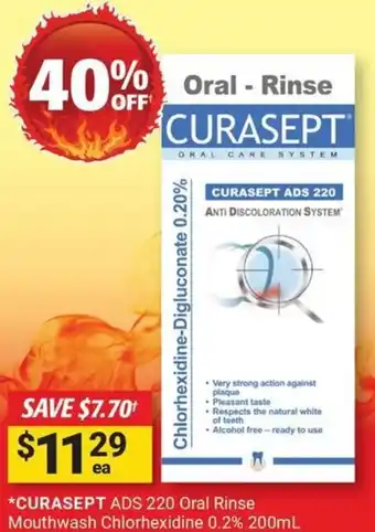 Cincotta Chemist Curasept ads 220 oral rinse offer