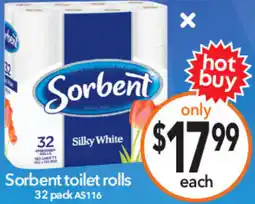 Cheap as Chips Sorbent toilet rolls offer