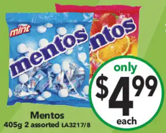 Cheap as Chips Mentos offer